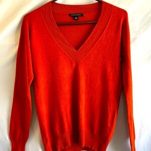 Banana Republic Rust V-Neck Sweater